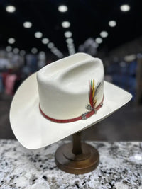 Cuernos Chuecos 300X Durango Style (Milano) Western Cowboy Shantung Straw Hat