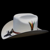 Cuernos Chuecos 300X Durango Style (Milano) Western Cowboy Shantung Straw Hat