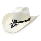 Cuernos Chuecos 150X Marlboro Style (Oscar) Western Cowboy Shantung Straw Hat