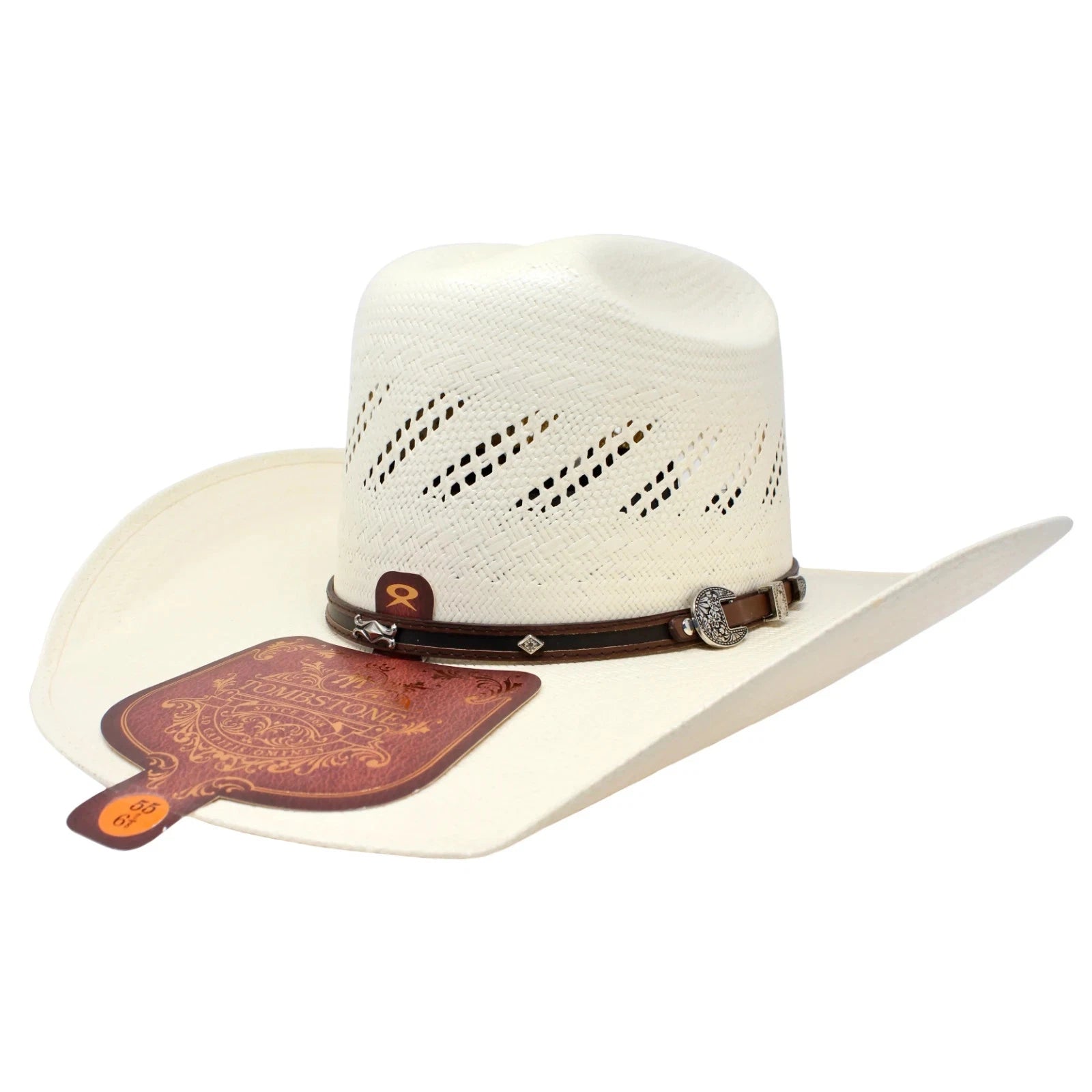 Tombstone 100X Ranger Randa Minnick Style Western Cowboy Shantung Straw Hat