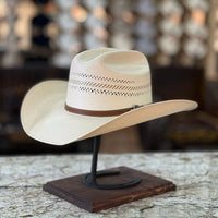 Men’s Tombstone 30X Mustang Style Vented Western Cowboy Shantung Straw Hat