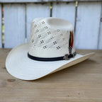 Tombstone 30X El Viejon Flower Style Western Cowboy Shantung Straw Hat