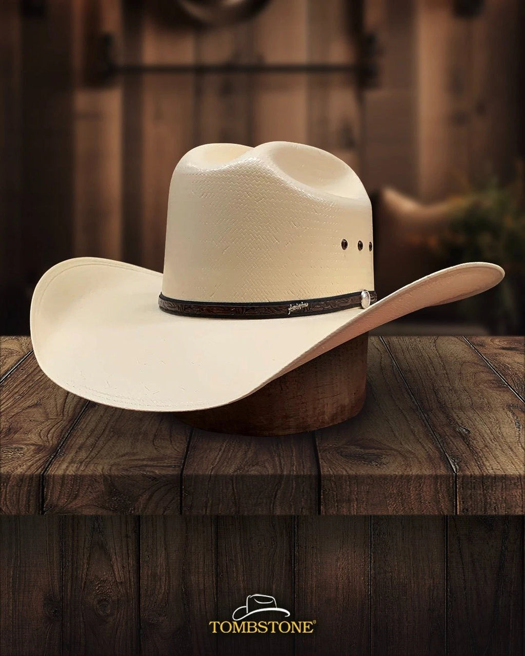 Sombrero Tombstone 15X Roper Texas Style Western Cowboy Straw Hat