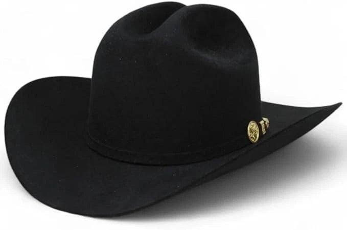 Morcon 200X El Diamante Sinaloa Style Western Cowboy Rabbit Fur Felt Hat - Black