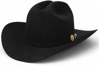 Morcon 200X El Diamante Sinaloa Style Western Cowboy Rabbit Fur Felt Hat - Black