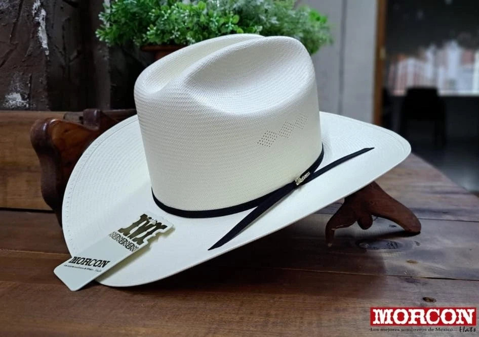 Men's Morcon 300X El Fantasma Style Western Cowboy Shantung Straw Hat