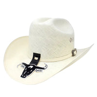 Cuernos Chuecos 300X Julion Style (Milano) Western Cowboy Shantung Straw Hat