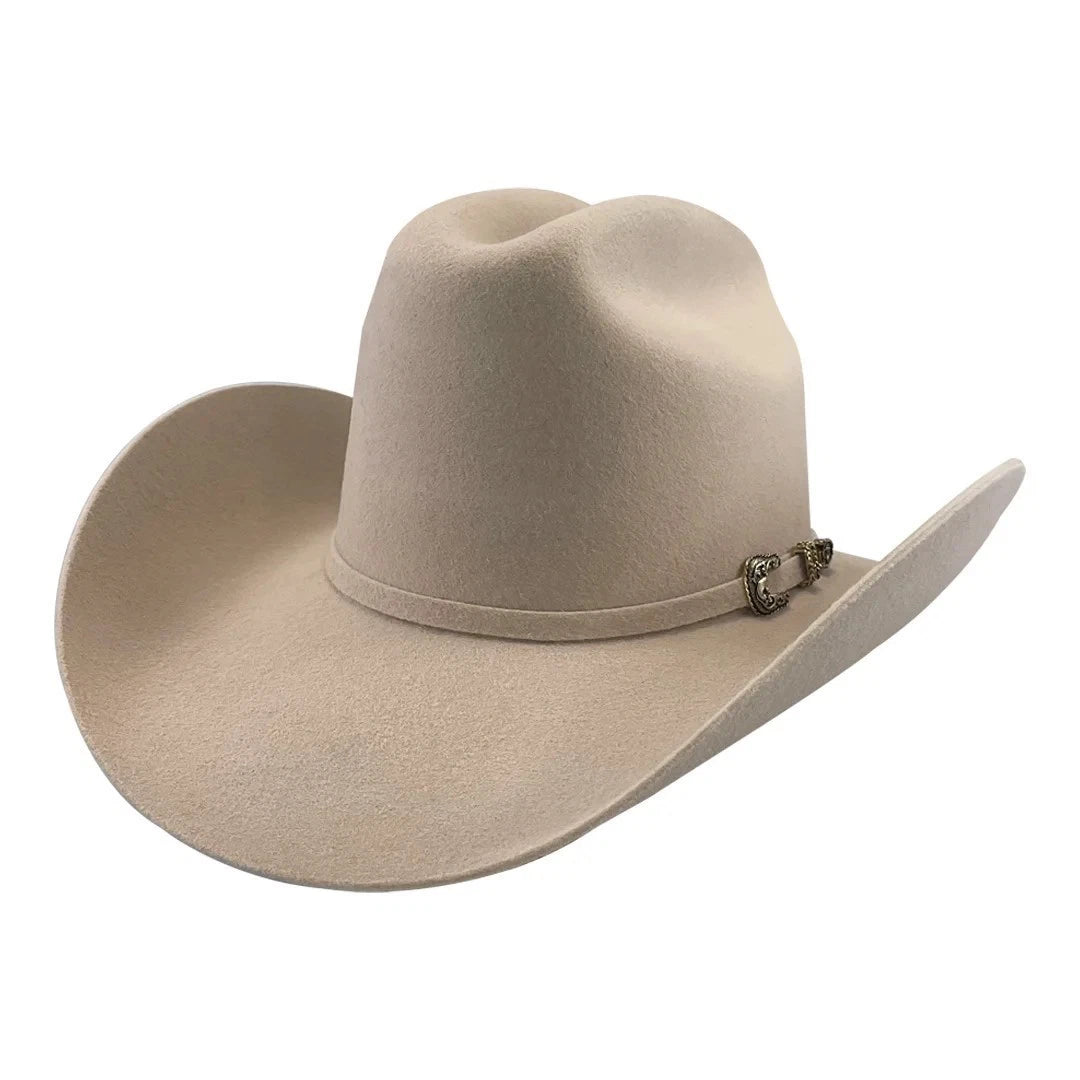 Tombstone 20X Los Dos Carnales Patron Style Western Cowboy Fur Felt Hat - Beige