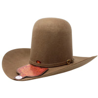 Tombstone 20X Open Crown Style Western Cowboy Fur Felt Hat - Oak Brown