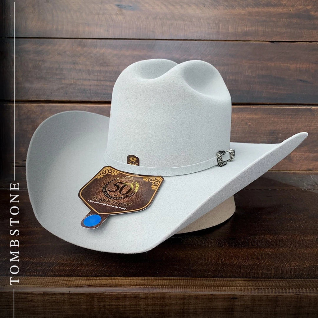 Tombstone 20X Roper Style Western Cowboy Fur Felt Hat - Gray