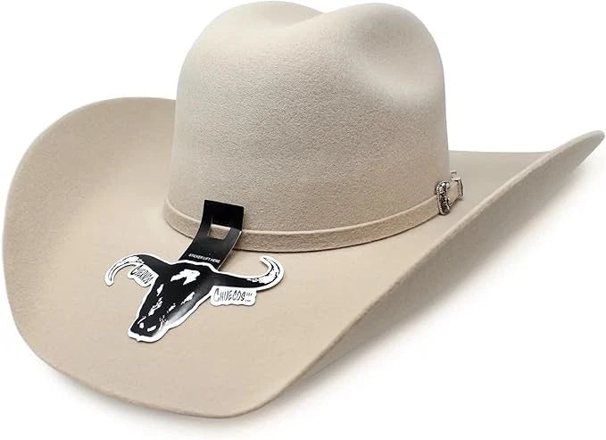 Texana Cuernos Chuecos 6X Oscar Style Western Cowboy Fur Felt Hat - Silverbelly