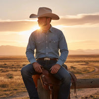 Texana 50X Texas Style (50% Wool 50% Buffalo Fur) Western Cowboy Hat-Camel