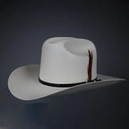 Sombrero White Diamonds 100X San Judas Tadeo Sinaloa Style Western Cowboy Straw Hat