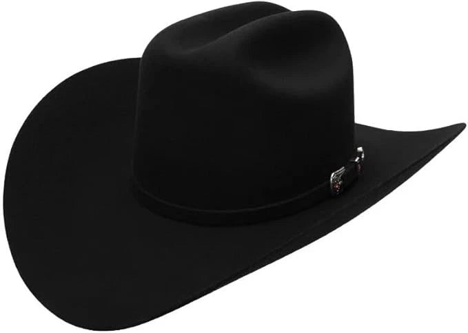 Texana Cuernos Chuecos 30X Joan Milano Style Beaver Felt Cowboy Hat - Black