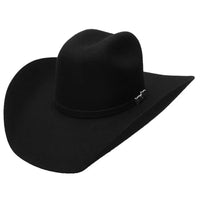 Texana Cuernos Chuecos 30X Oscar Marlboro Style Beaver Felt Cowboy Hat - Black