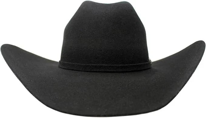 Texana Cuernos Chuecos 30X Oscar Marlboro Style Beaver Felt Cowboy Hat - Black