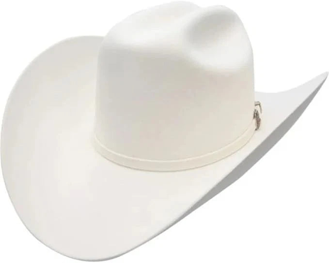 Cuernos Chuecos 10X Joan Milano Style Beaver Fur Felt Western Cowboy Hat - White