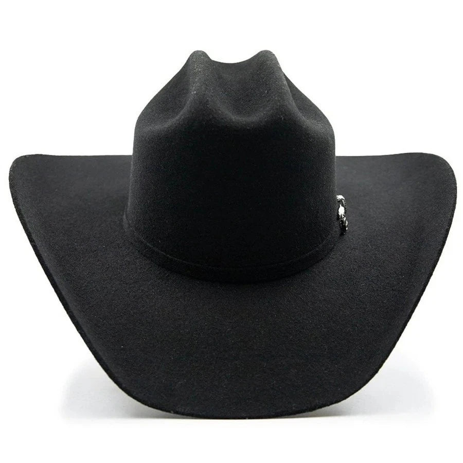 Tombstone 20X Roper Style Western Cowboy Fur Felt Hat - Black