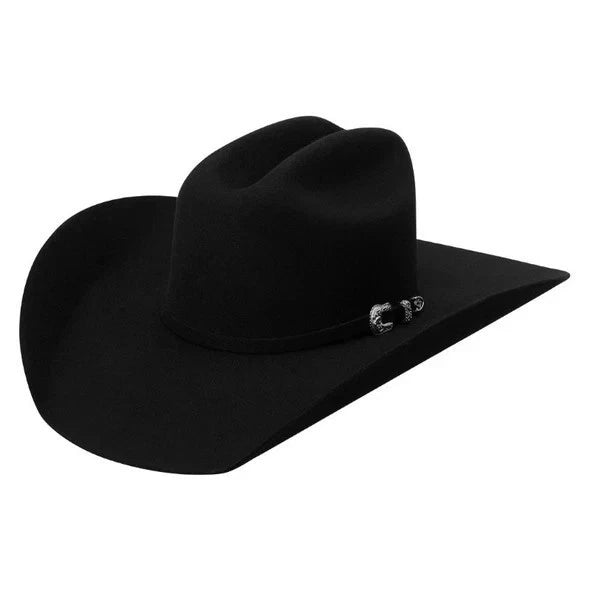 Tombstone 20X Roper Style Western Cowboy Fur Felt Hat - Black