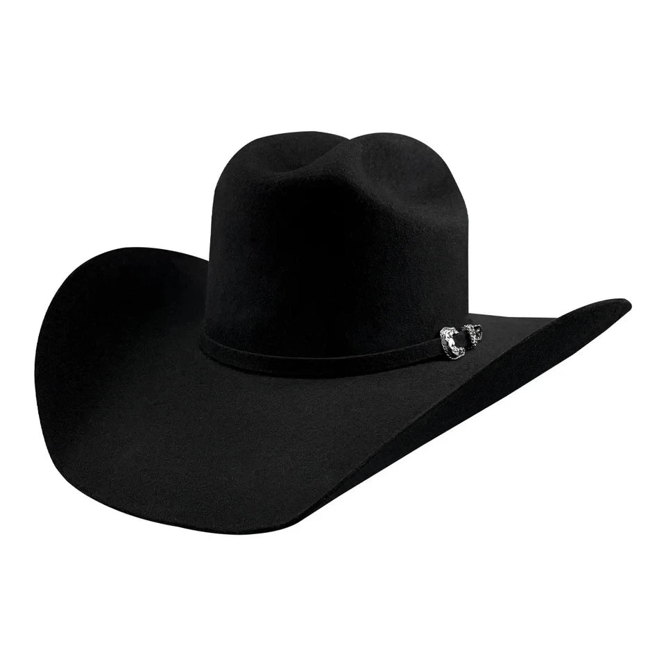 Tombstone 20X Roper Style Western Cowboy Fur Felt Hat - Black