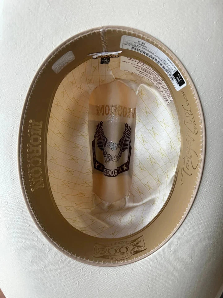 Men's Morcon 500X El Patron Sinaloa Style Western Cowboy Shantung Straw Hat