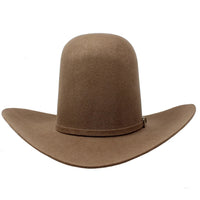 Tombstone 20X Open Crown Style Western Cowboy Fur Felt Hat - Oak Brown