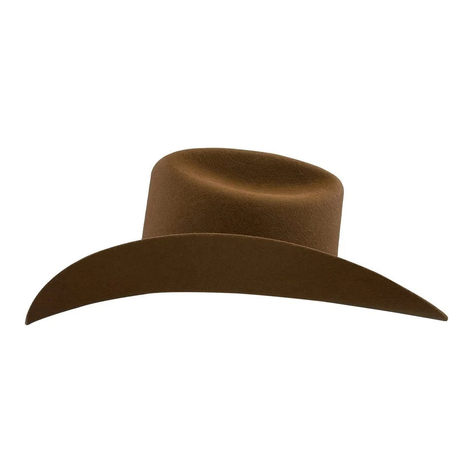 Tombstone 20X Roper Style Western Cowboy Fur Felt Hat - Walnut
