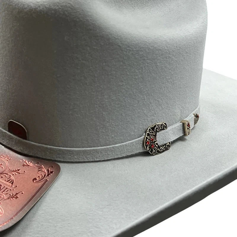 Tombstone 20X Roper Style Western Cowboy Fur Felt Hat - Gray