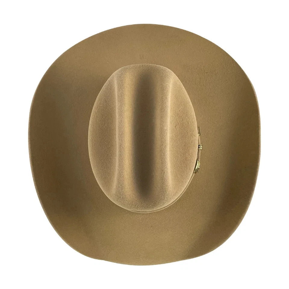 Tombstone 20X Roper Style Western Cowboy Fur Felt Hat - Camel Nutria