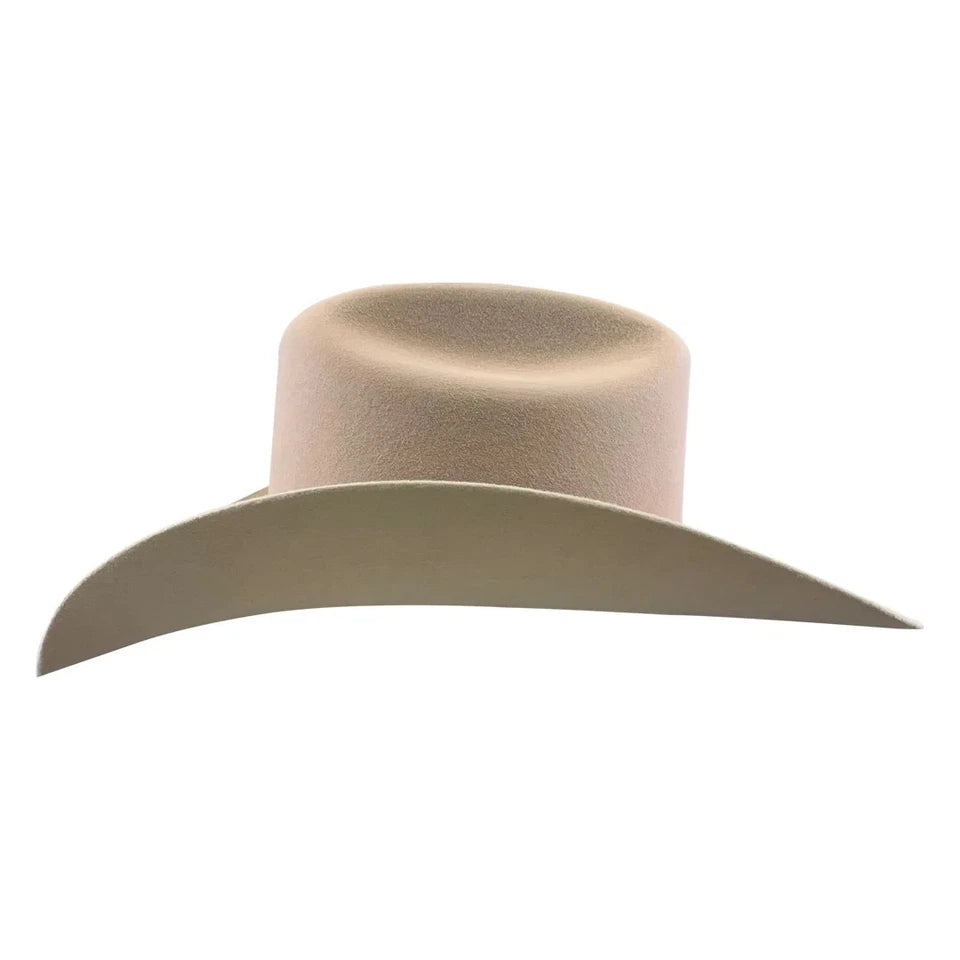Tombstone 20X Roper Style Western Cowboy Fur Felt Hat - Silverbelly Beige