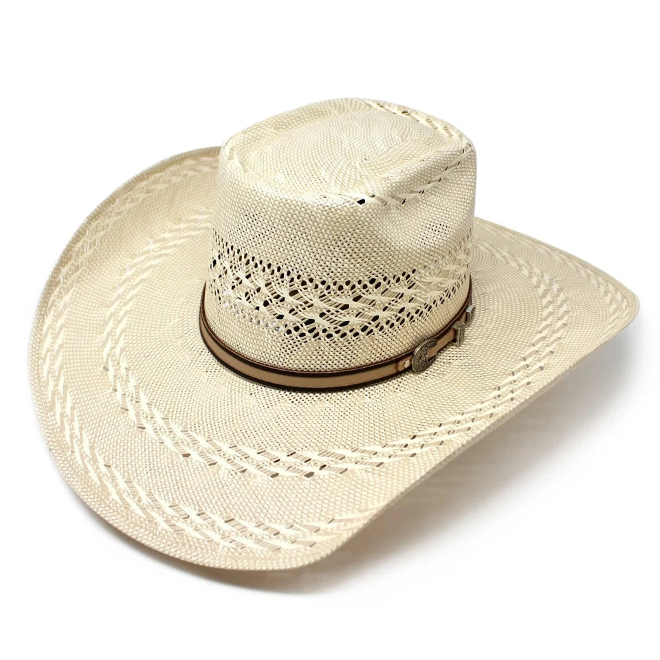 Men’s Tombstone 30X Long Horn Style Western Cowboy Shantung Straw Hat