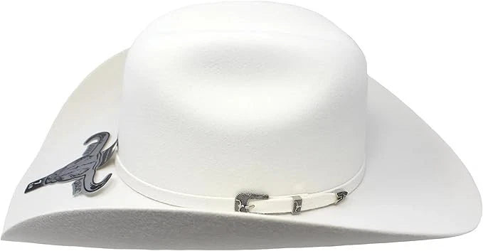Texana Cuernos Chuecos 6X Oscar Style Western Cowboy Fur Felt Hat - White