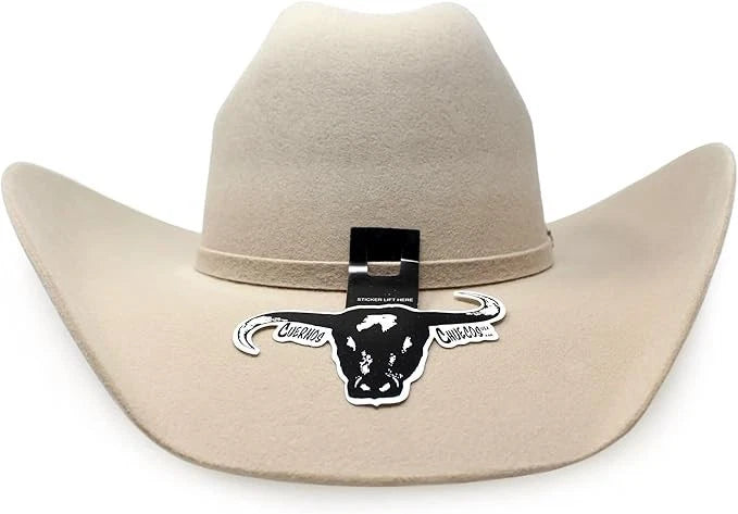 Texana Cuernos Chuecos 6X Oscar Style Western Cowboy Fur Felt Hat - Silverbelly
