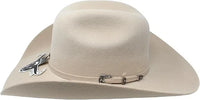 Texana Cuernos Chuecos 6X Oscar Style Western Cowboy Fur Felt Hat - Silverbelly