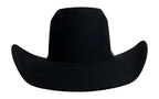 Cuernos Chuecos 6X Vakera Style Brick Crown Fur Felt Cowboy Hat - Black
