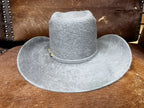 Texana Cuernos Chuecos 30X Vakera Brick Crown Style Rabbit Fur Felt Cowboy Hat - Granite