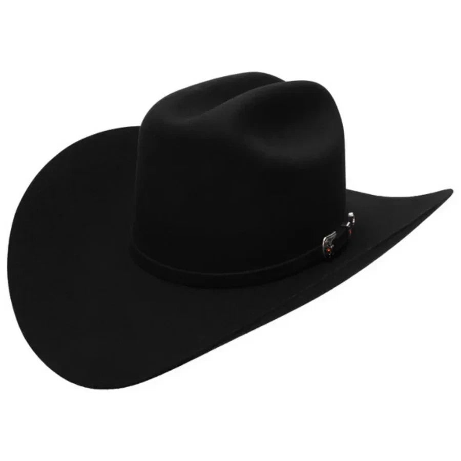 Texana Cuernos Chuecos 30X Sinaloa Style Beaver Felt Western Cowboy Hat - Black