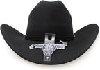 Texana Cuernos Chuecos 30X Joan Milano Style Beaver Felt Cowboy Hat - Black