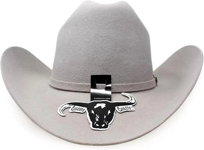 Texana Cuernos Chuecos 30X Joan Milano Style Beaver Felt Cowboy Hat - Gray