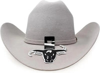 Texana Cuernos Chuecos 30X Joan Milano Style Beaver Felt Cowboy Hat - Gray