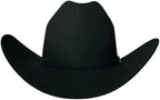 Cuernos Chuecos 10X Joan Milano Style Beaver Fur Felt Western Cowboy Hat - Black