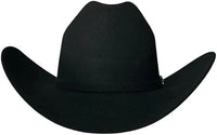 Cuernos Chuecos 10X Joan Milano Style Beaver Fur Felt Western Cowboy Hat - Black