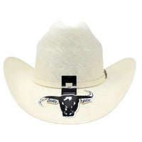 Cuernos Chuecos 300X Julion Style (Milano) Western Cowboy Shantung Straw Hat
