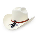 Cuernos Chuecos 300X Durango Style (Milano) Western Cowboy Shantung Straw Hat