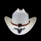 Cuernos Chuecos 300X Durango Style (Milano) Western Cowboy Shantung Straw Hat