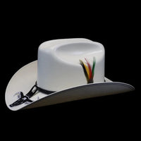 Cuernos Chuecos 300X Durango Style (Milano) Western Cowboy Shantung Straw Hat