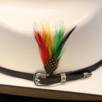 Cuernos Chuecos 300X Durango Style (Milano) Western Cowboy Shantung Straw Hat