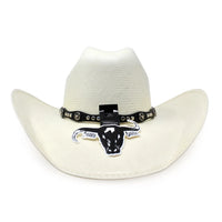 Cuernos Chuecos 150X Marlboro Style (Oscar) Western Cowboy Shantung Straw Hat