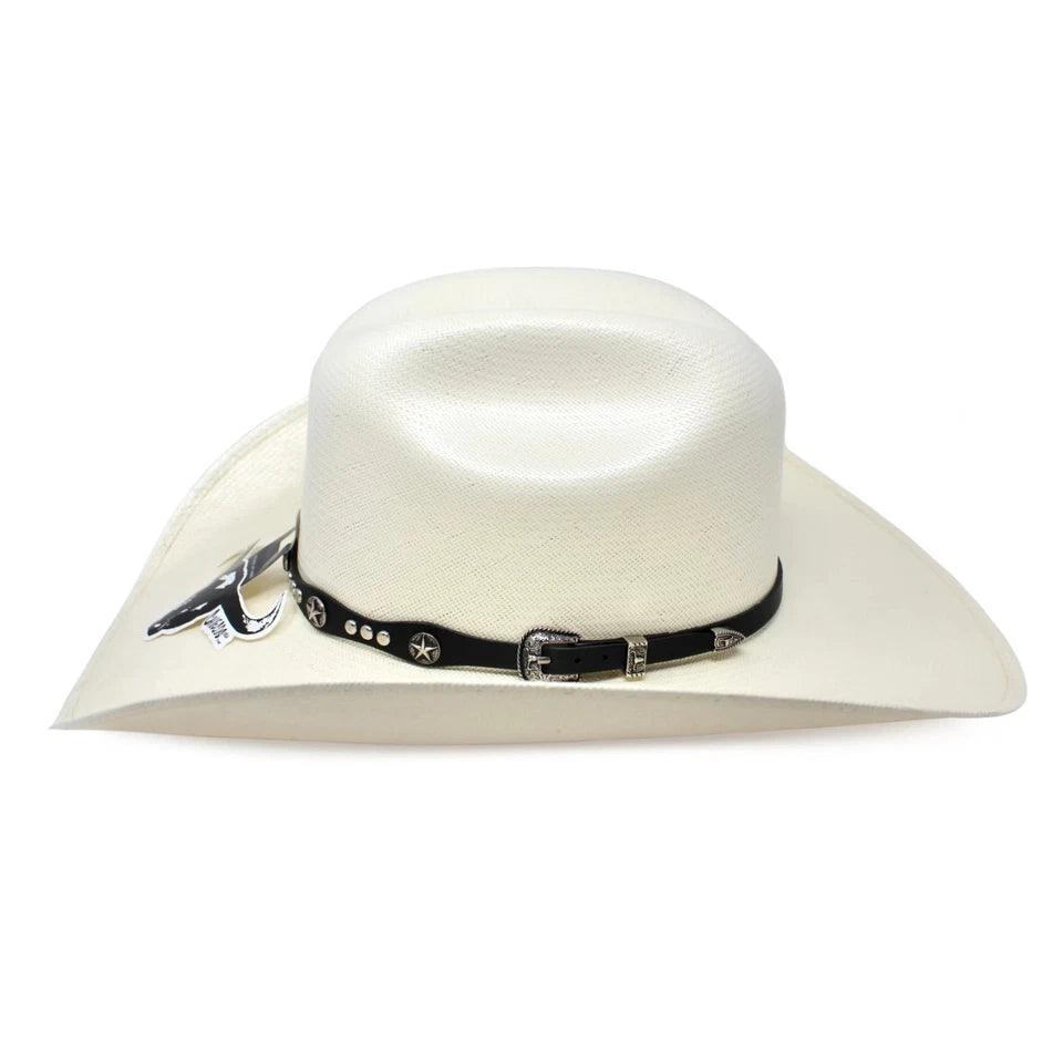 Cuernos Chuecos 150X Marlboro Style (Oscar) Western Cowboy Shantung Straw Hat