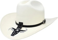 Cuernos Chuecos 150X Sinaloa Style Western Cowboy Shantung Straw Hat - Brim 3"